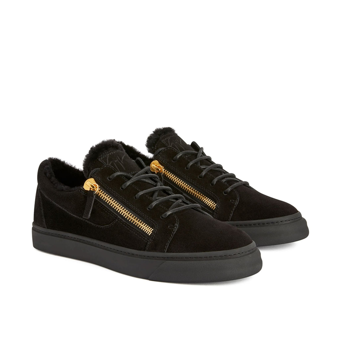 Giuseppe Zanotti Frankie shearling-trimmed sneakers