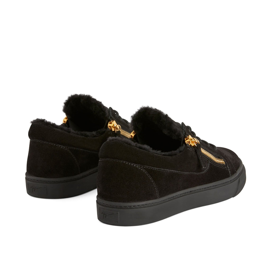 Giuseppe Zanotti Frankie shearling-trimmed sneakers