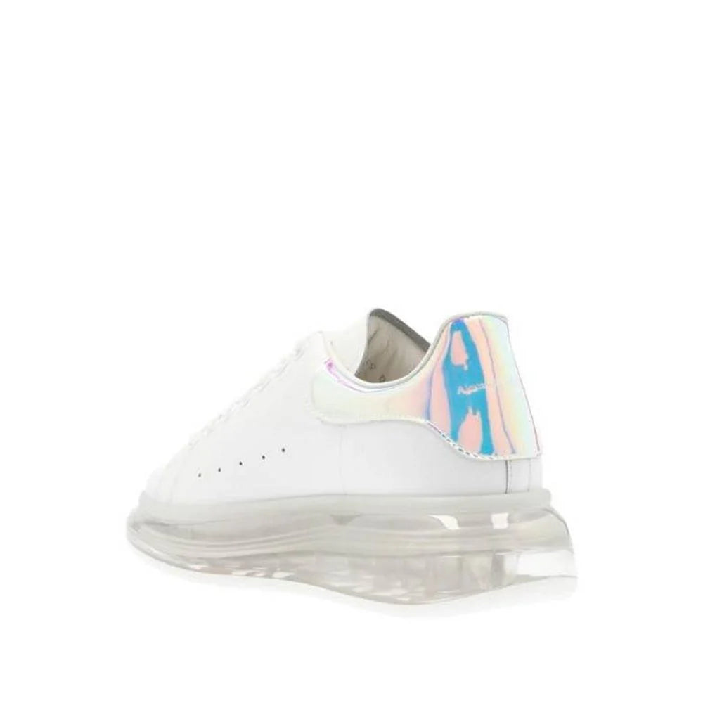 Alexander McQueen White Oversized Transparent Sole Sneakers