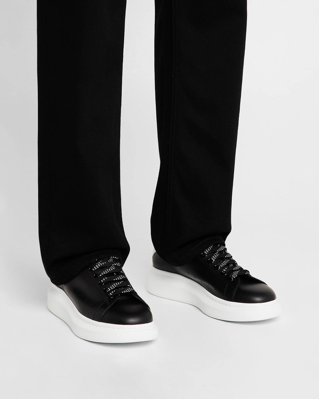 McQueen Men's Leather Oversized Sneakers