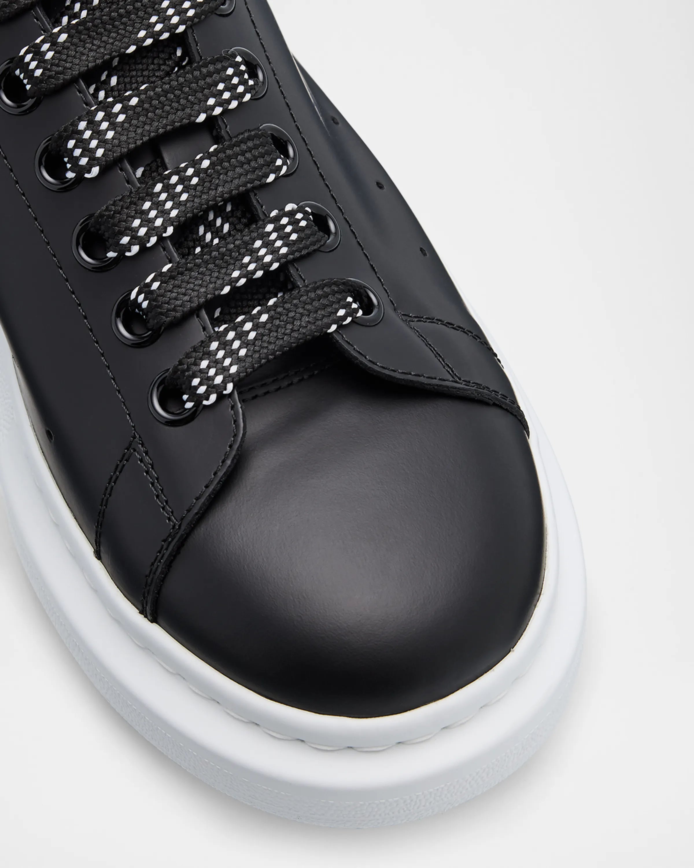 McQueen Men's Leather Oversized Sneakers