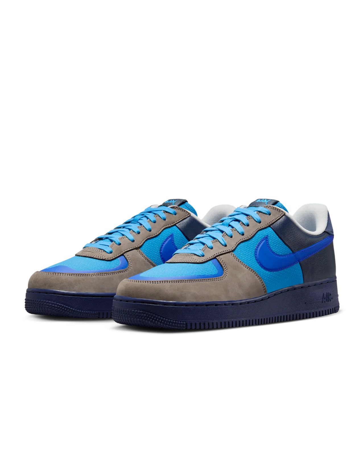 Air Force 1 Low x Stash Soft Grey and Harbor Blue