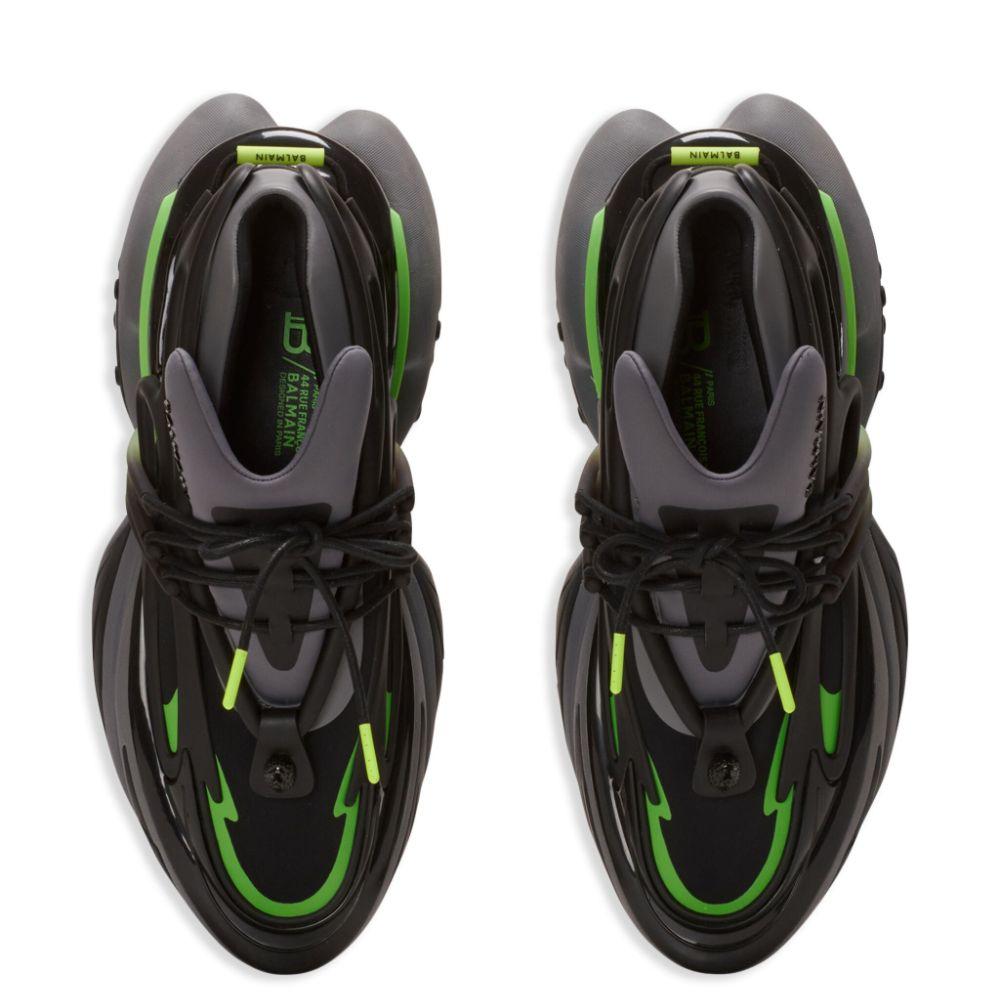 BALMAIN Unicorn panelled sneakers