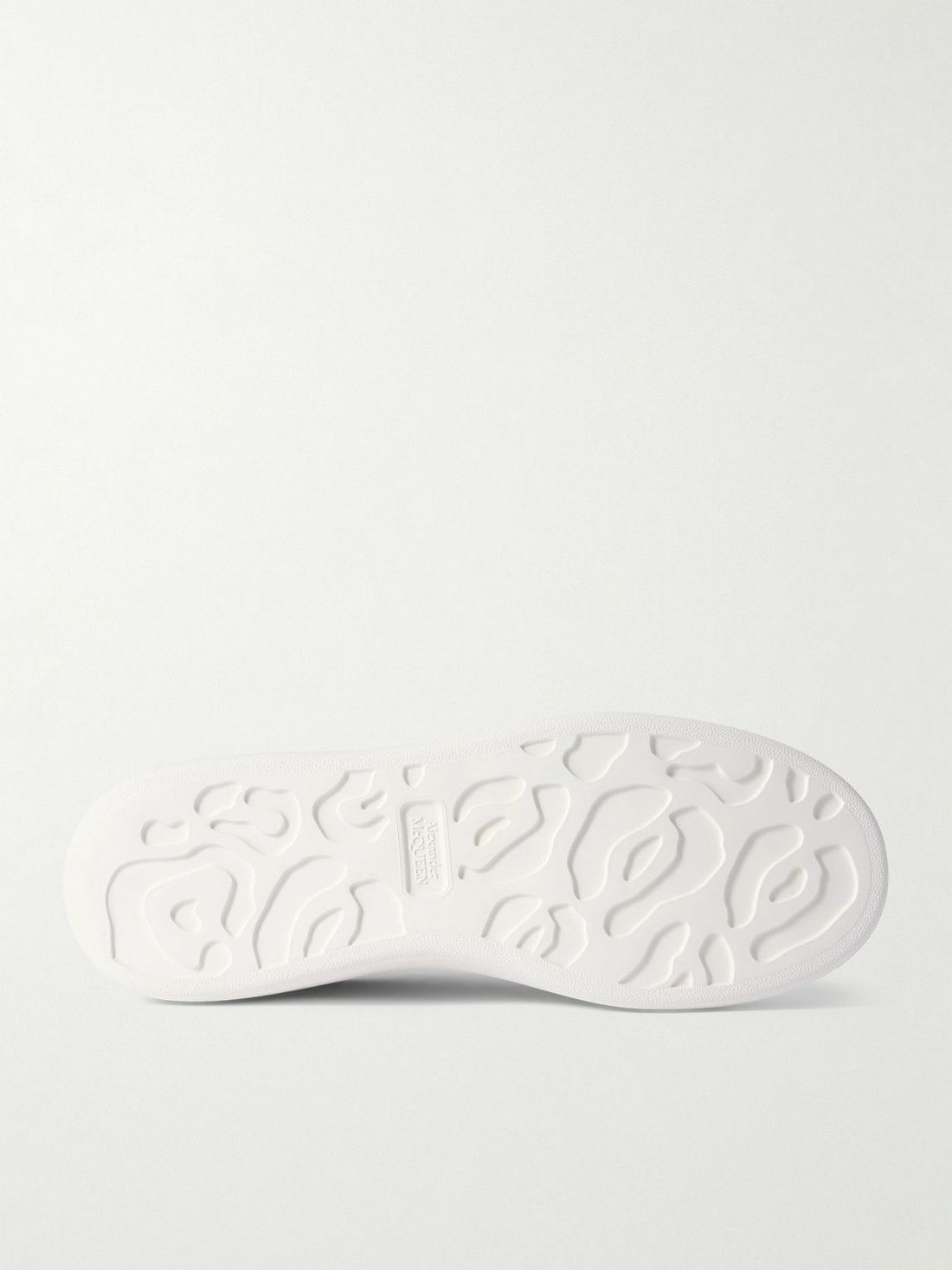 McQueen - Exaggerated-Sole Textured-Leather Sneakers - Neutrals