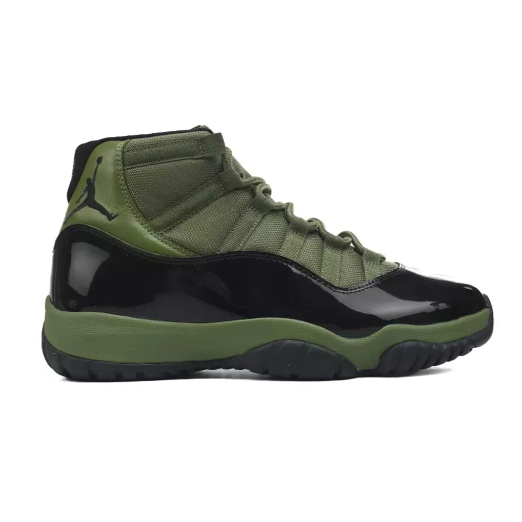 AJ 11 Retro Olive and Black Shoes Sneakers