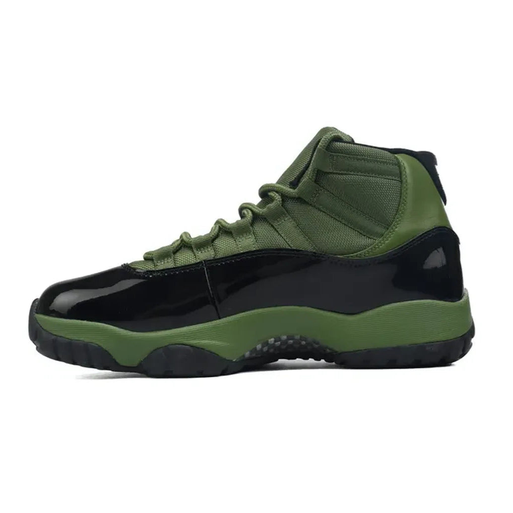 AJ 11 Retro Olive and Black Shoes Sneakers