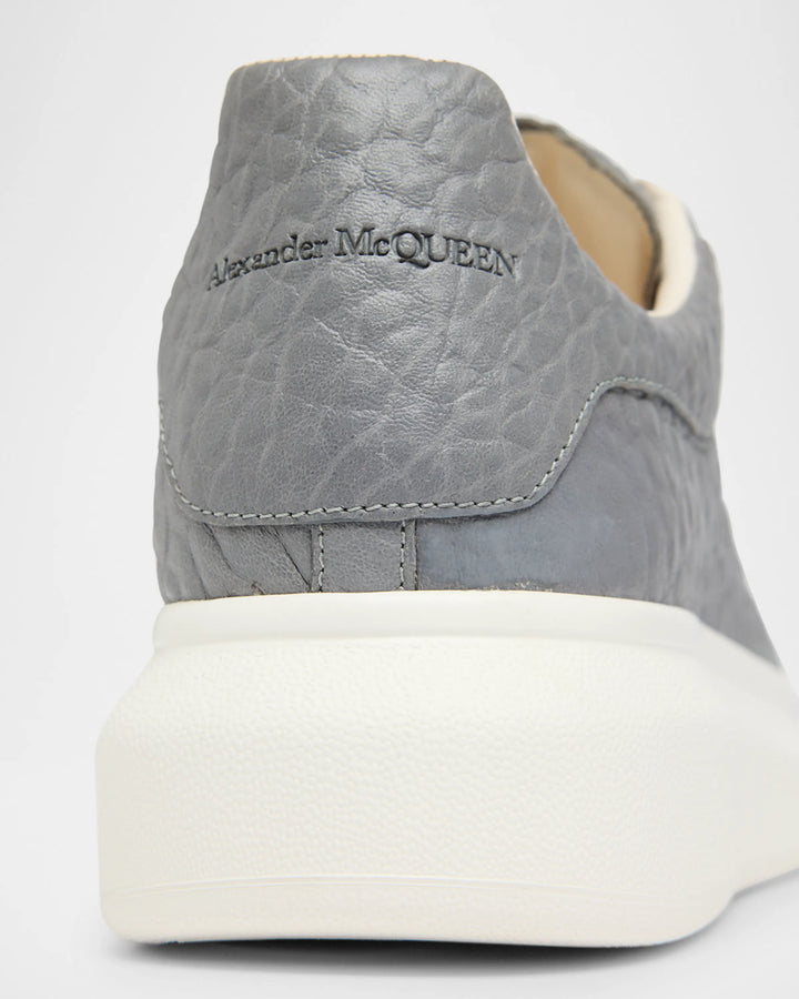 McQueen Men's Grainy Leather Oversized Sneakers
