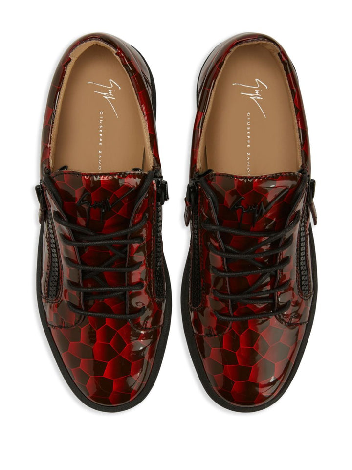 Giuseppe Zanotti Frankie geometric-pattern glazed sneakers