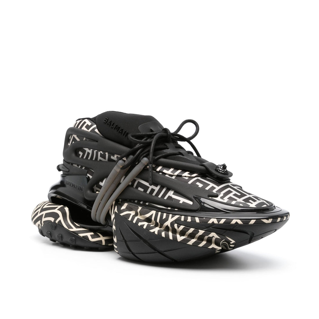 BALMAIN B-Bold monogram-print sneakers