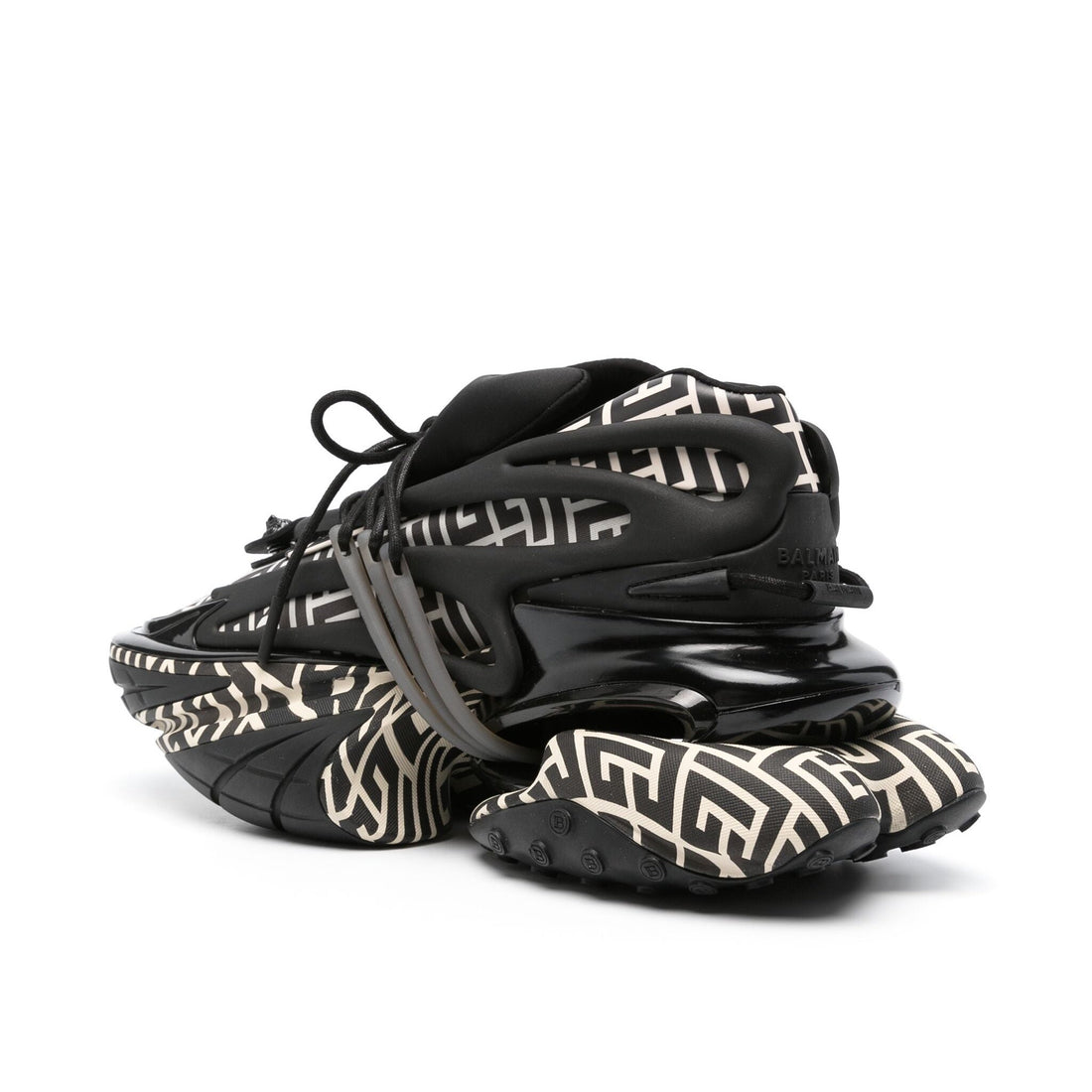 BALMAIN B-Bold monogram-print sneakers