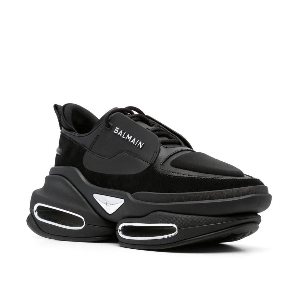 BALMAIN B-Bold logo-lettering sneakers