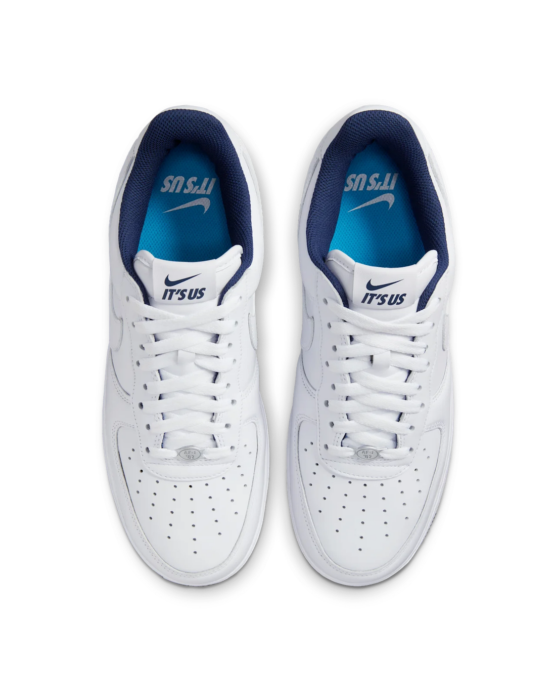 Nike Us Force 1 White and Midnight Navy